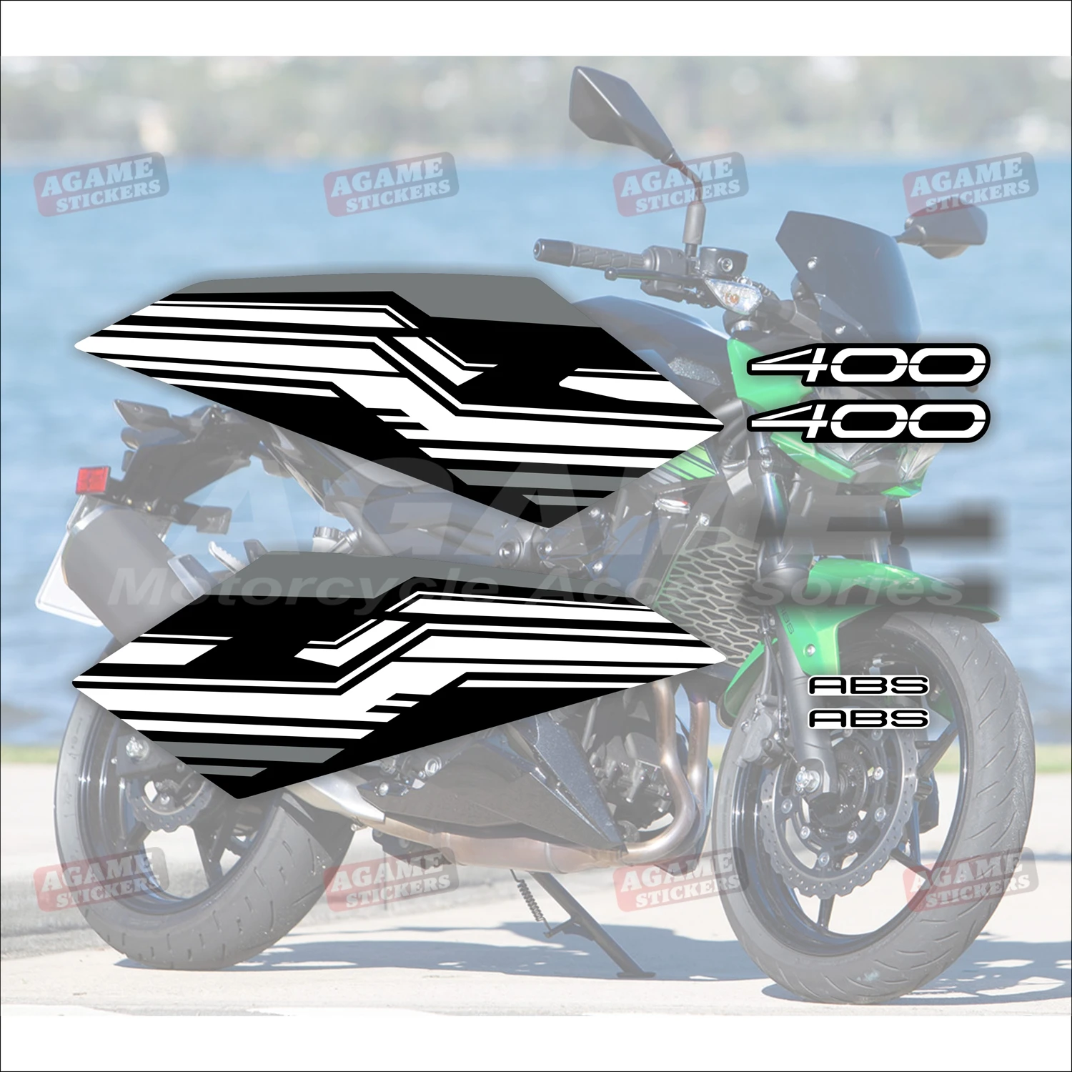 Для KAWASAKI Z400 Z250 2018-2023 мотоциклетный обтекатель наклейки в виде ракушки полные