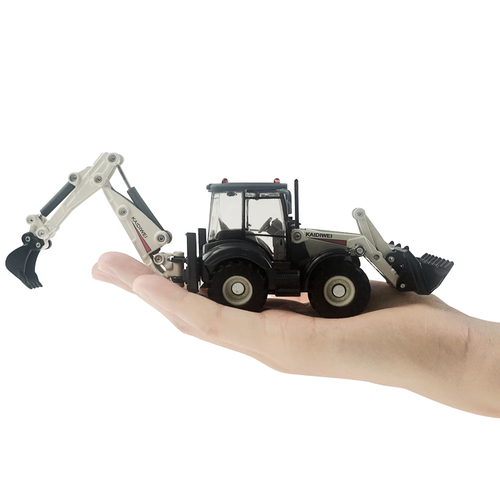 

1:50 Kdw Excavator Truck Alloy Diecast Model Inertia Engineering Vehicle Two-Way Forklift Bulldozer Model Toy for Kid Gift