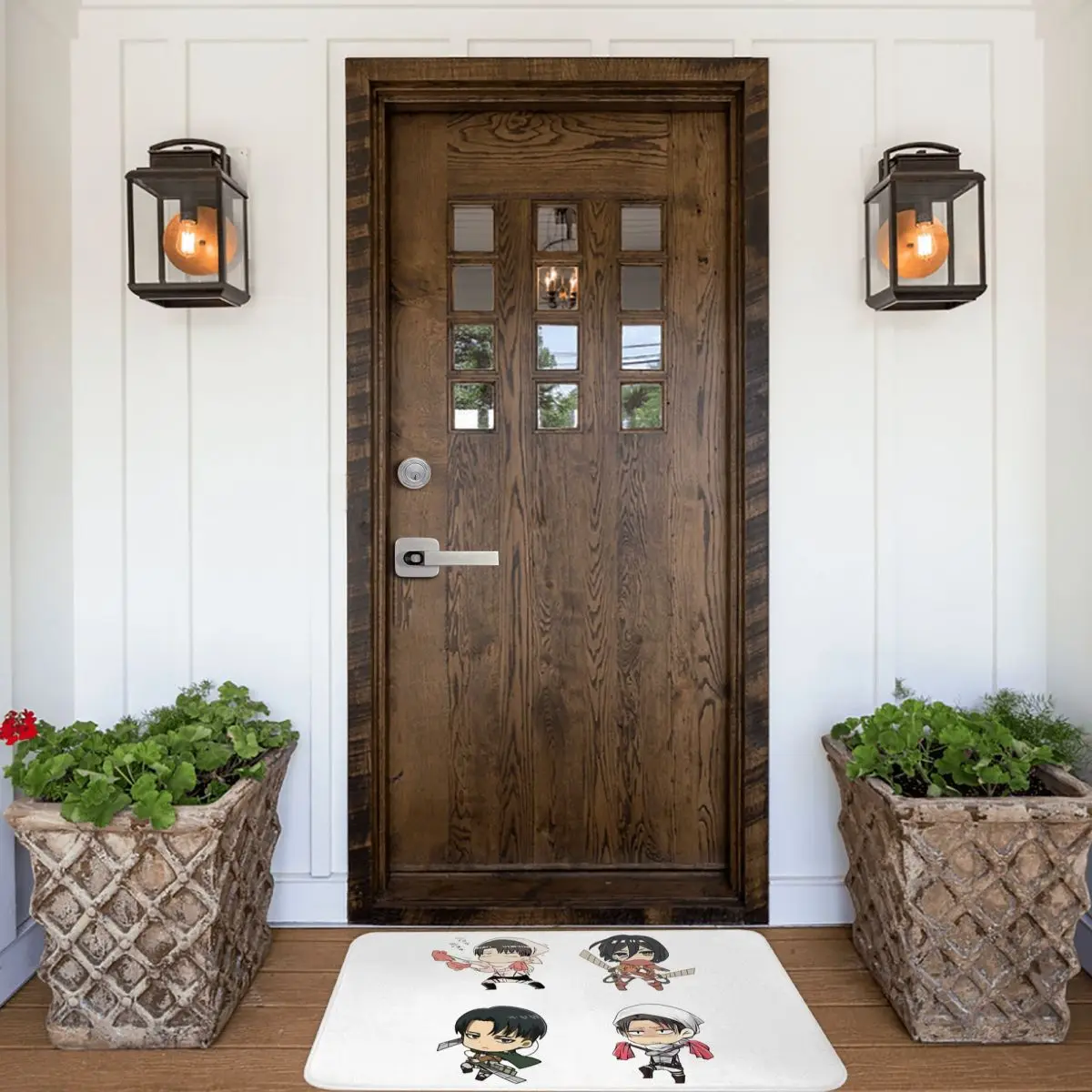 Attack On Titan Bathroom Mat Chibi Pack Doormat Living Room Carpet Entrance Door Rug Home Decoration images - 6