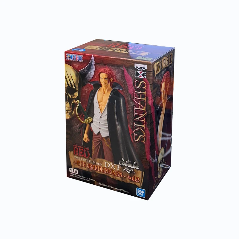 Bandai Original Banpresto Аниме One Piece Film RED DXF The Grandline Men Shanks ПВХ Фигурка Коллекционная модель