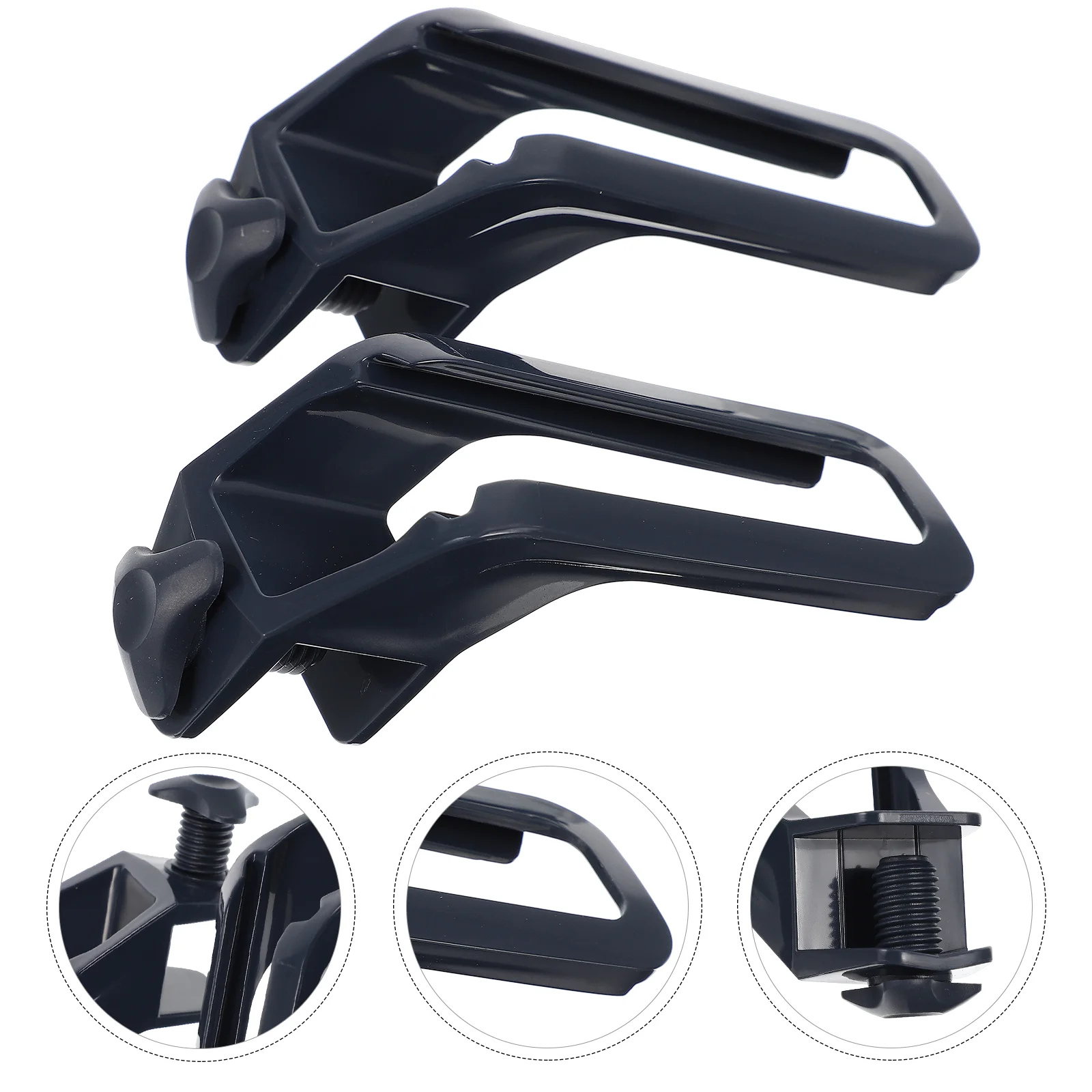 

2 Pcs Fish Tank Light Bracket Plastic Lamp Accessories Aquatic Hoder Water Grass Supply Stand