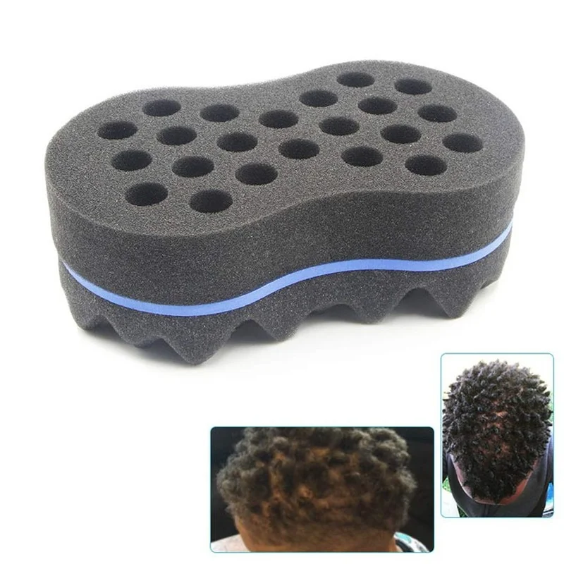 

New Arrived Double-Side Wave-shaped Sponge Brushes Twist Hair Curl Wave Hair Sponge Brush Hair Styling Tools for hair