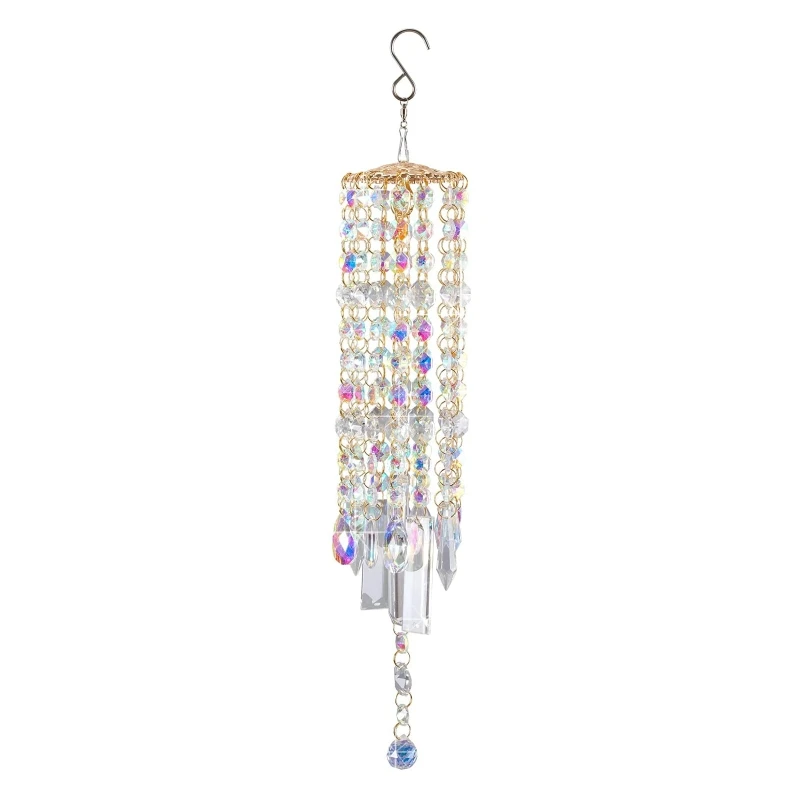 

Crystal Wind Chime Hanging Colorful Suncatcher Pendant Art Ornament for Home Balcony Garden Yard Front Door Decoration