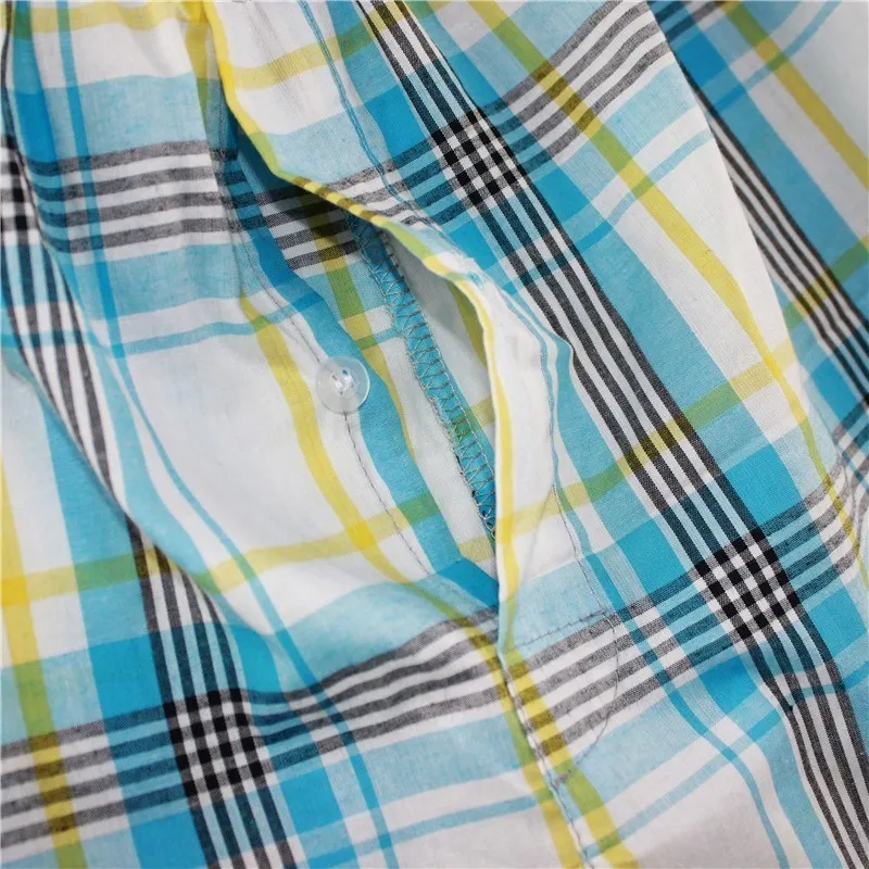 M-XXXXL mens underwear boxers loose shorts Classic Plaid Men Boxer Shorts Mix Colors Trunks Cotton Cuecas Underwear