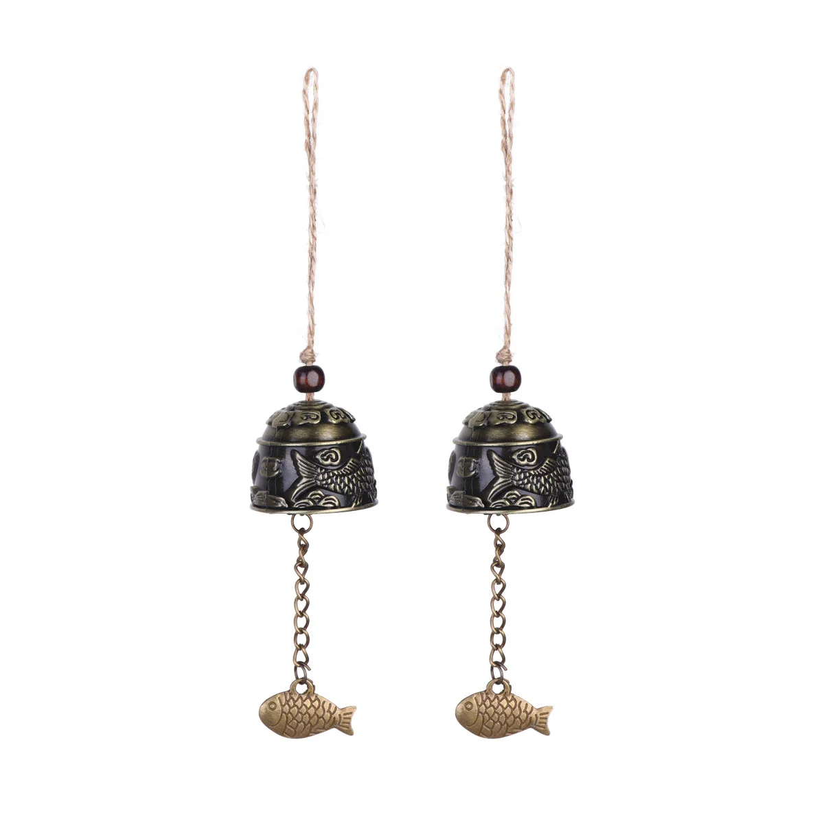 

2Pcs Wind Bells Wind Chime Metal Pendant Traditional Pendant for Car