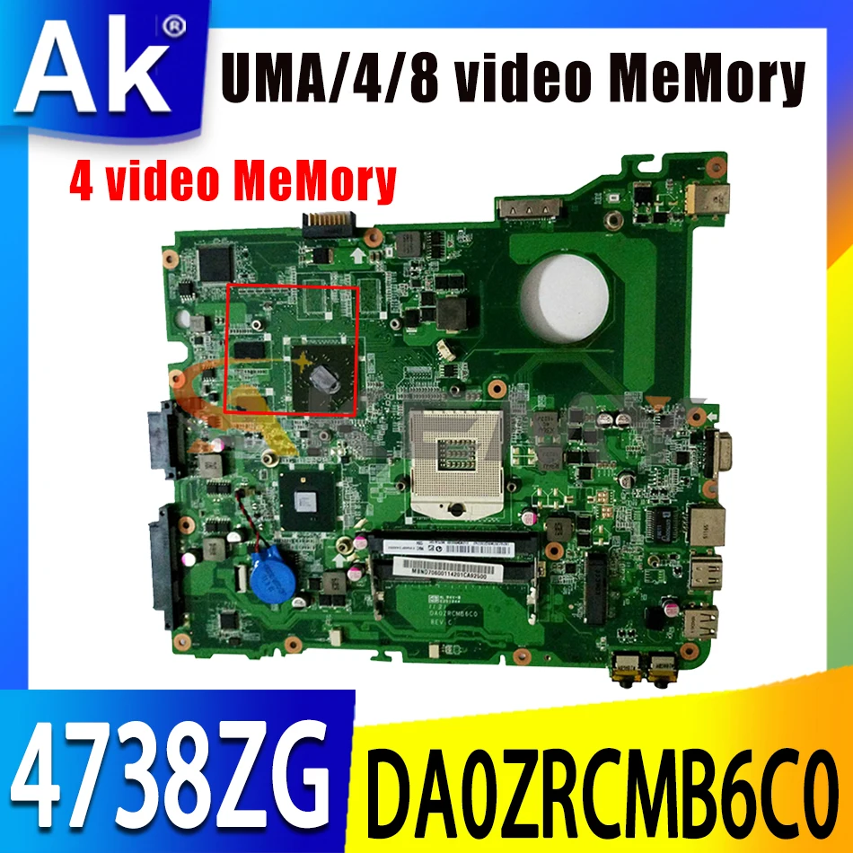 

Материнская плата E732ZG DA0ZRCMB6C0 S989 DDR3 для ACer E732 E732G E732ZG Aspire 4738G 4738ZG Материнская плата ноутбука