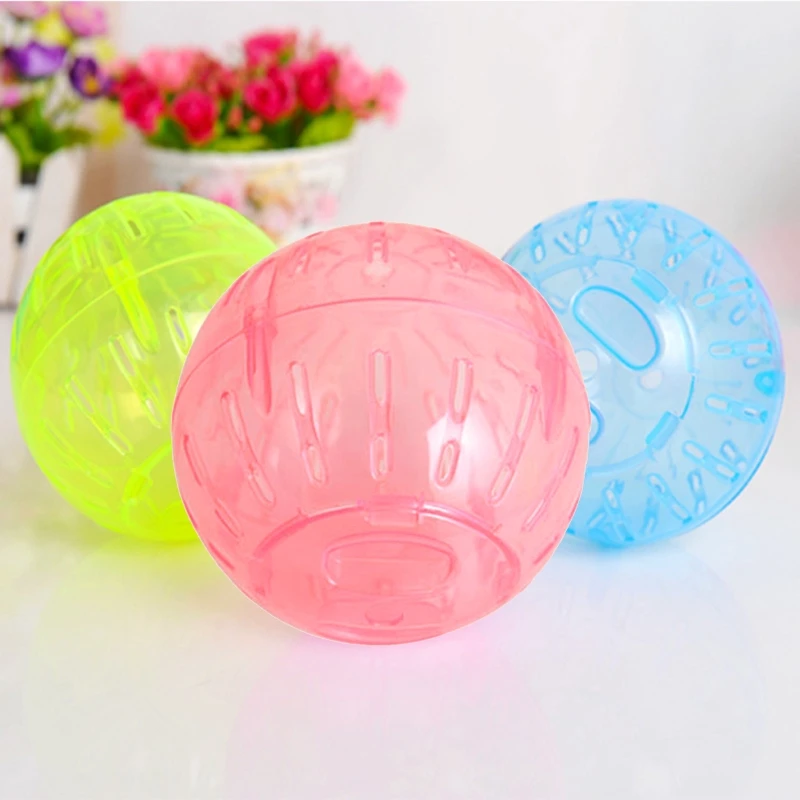 

X7AB Silent Exercise Ball Plastic Spinner Hamster Running Wheels for Sugar Gliders Small Mice Mini Gerbils Multiple Colors