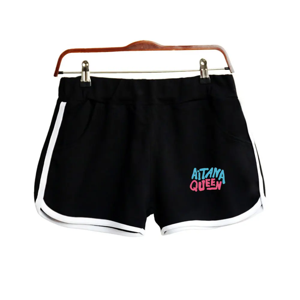 

Aitana Ocana Elastic Shorts Casual Fabric Fashion Women Harajuku Pants 100% Polyester Girl Short Pant Unique Elastic Shorts