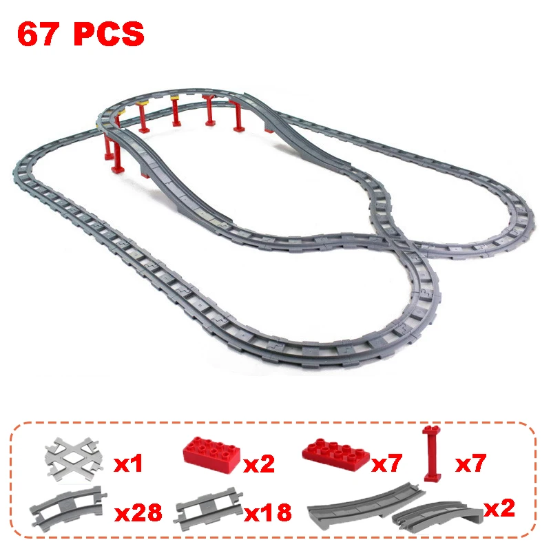 Трек строительный большого размера Электрический Интеллектуальный локомотив