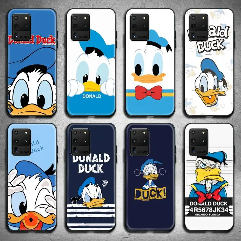 

Cartoon Donald Duck Phone Case For Samsung Galaxy S21 Plus Ultra S20 FE M11 S8 S9 plus S10 5G lite 2020