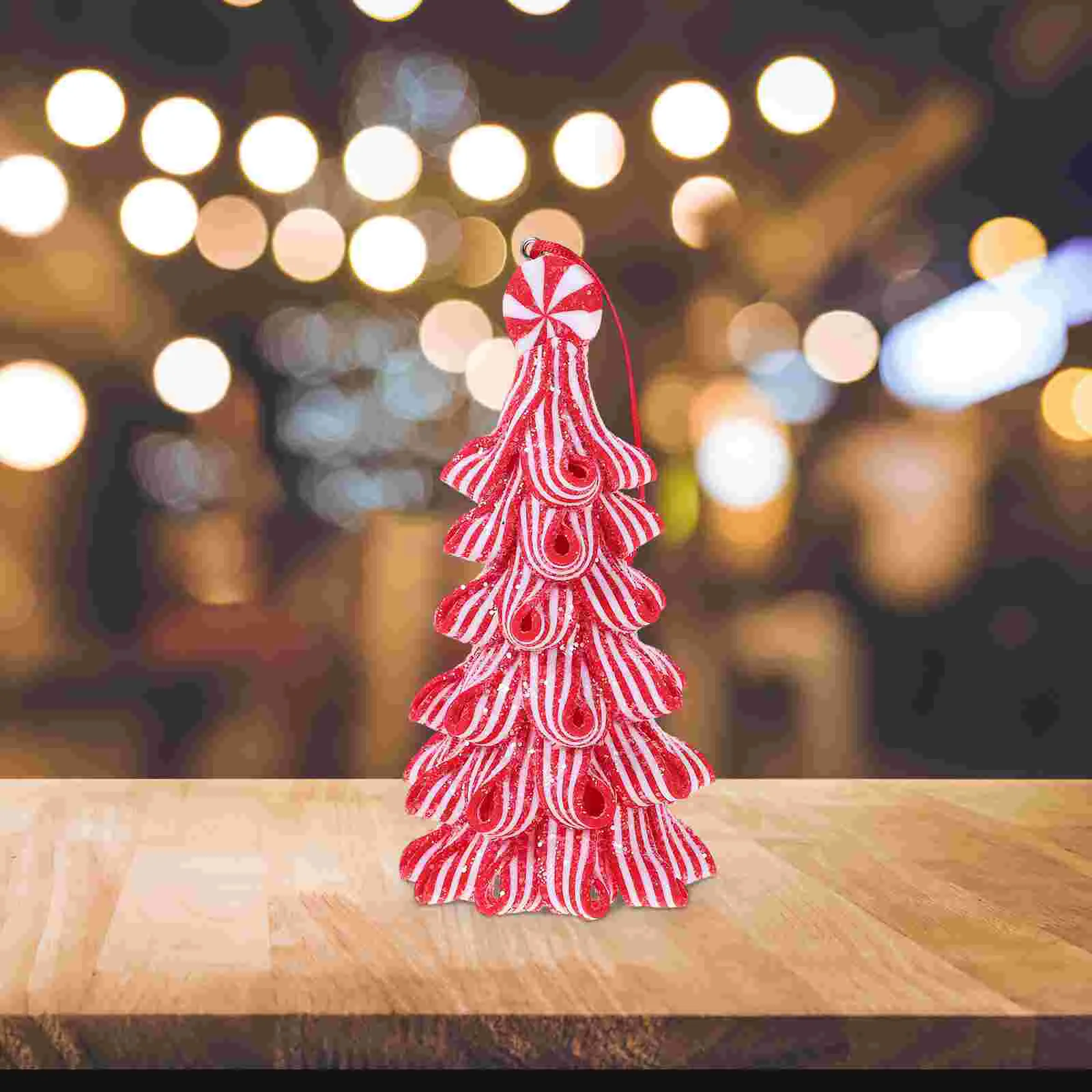 

Desktop Candy Christmas Tree Model Festival Tabletop Artware Xmas Scene Layout Prop
