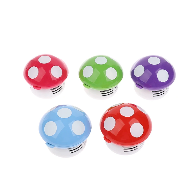 

Mini Vacuum Cleaner Cute Mushroom Corner Desk Table Dust Vacuum Cleaner 6 Colors