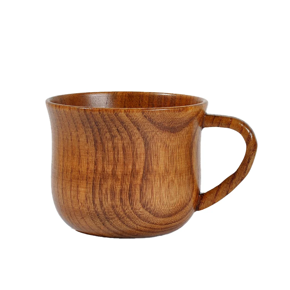 

Jujube Wood Beer Cup Practical Coffee Tea Mug Eco-friendly Water Cup Drinking Mug Reusable Cup with Handle