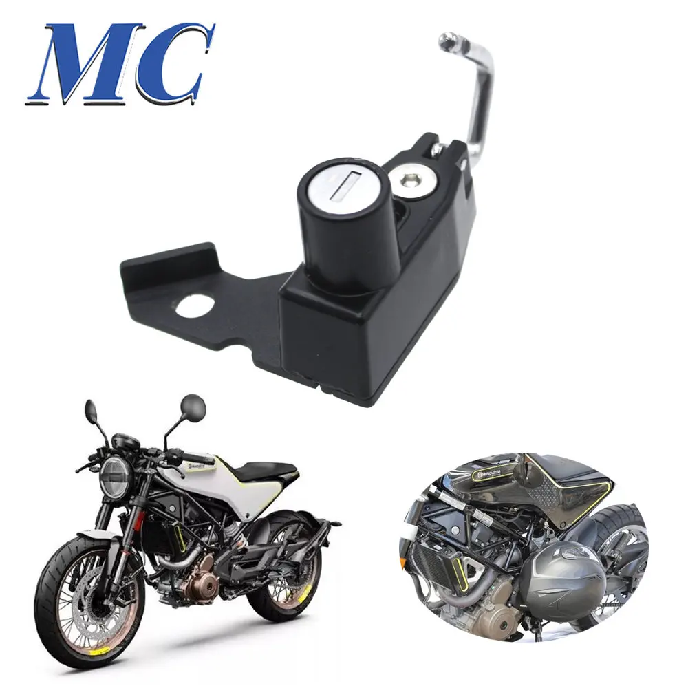 

SVARTPILEN 401 125 200 250 For HUSQVARNA VITPILEN 401 Helmet Lock Anti-theft Security Aluminum alloy Mount Hook with 2 Keys