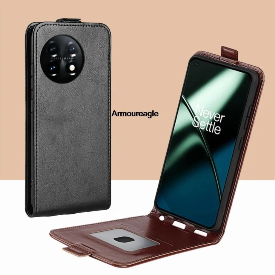 Вертикальный флип-чехол защитный чехол для oneplus 11 5g мягкие кожаные чехлы one plus/1+