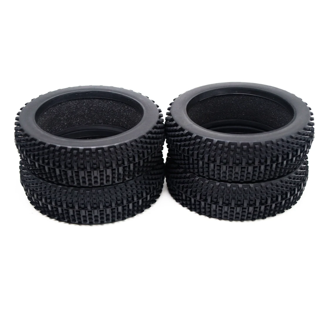 4Pcs 110mm 1/8 RC Off-Road Buggy Car Rubber Tire Tyre for HSP Redcat Losi HPI Kyosho MP9 Hobao Hyper Upgrade Parts - купить по