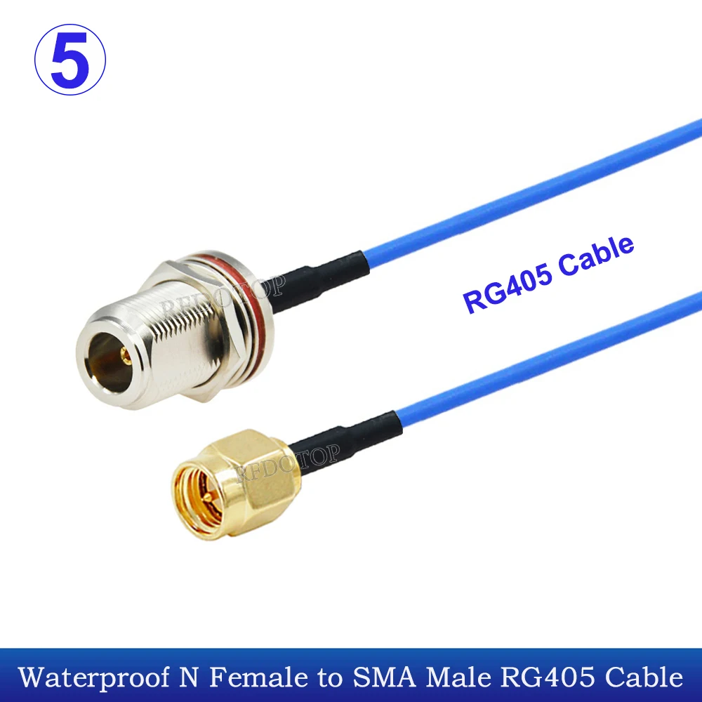 

RFDOTOP RG405 коаксиальный кабель N-SMA 50 Ом