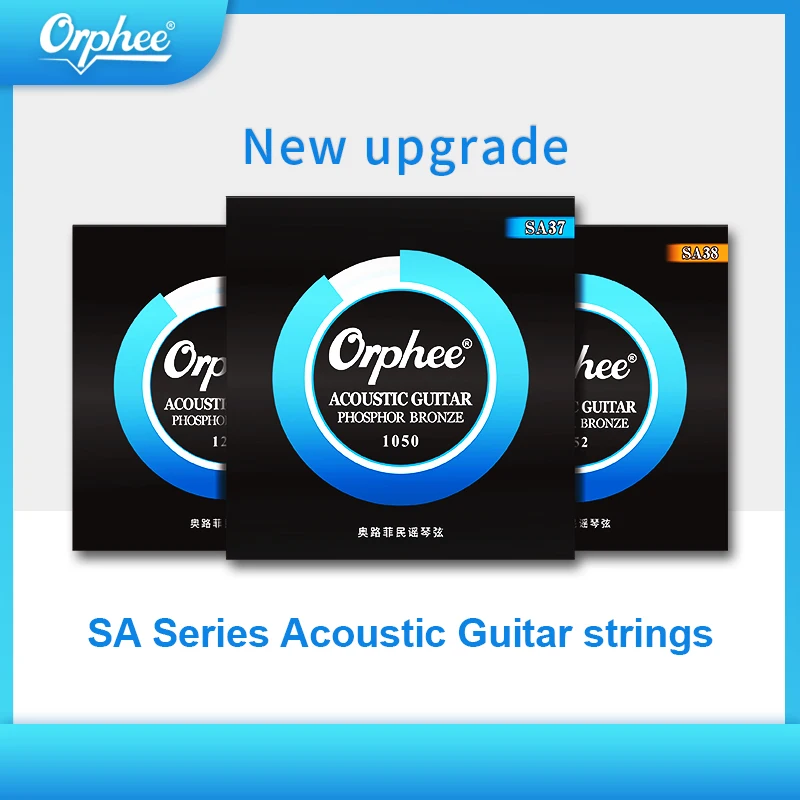

Orphee 6Pcs/Set Acoustic Guitar Strings High Carbon Steel Hexagonal Core Phosphor Bronze Precision Winding Folk Guitar Parts