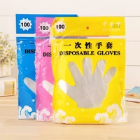 100pcs disposable gloves universal cleaning work gloves protective food safety health gloves household transparent gloves hot