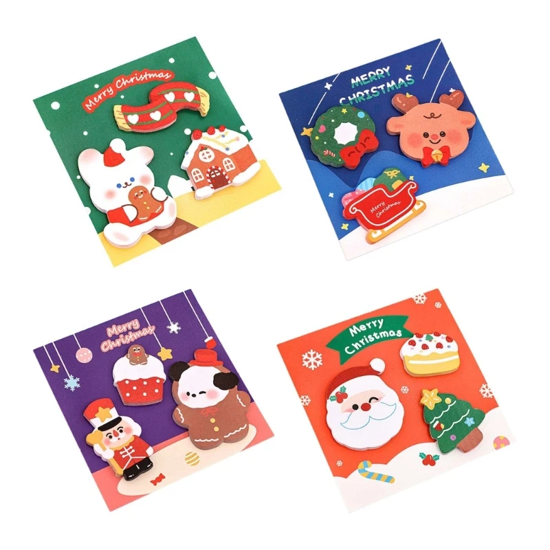 

Cartoon Mini Sticky Notes Christmas Notes Paper Reminder on Calendar, Planner