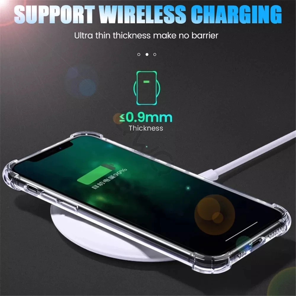 Ударопрочный чехол из ТПУ для Samsung Galaxy S22 S21 ультрабук S20 FE S10 S9 S8 Plus Note 8 9 10 20 A50 A70 A51 A52
