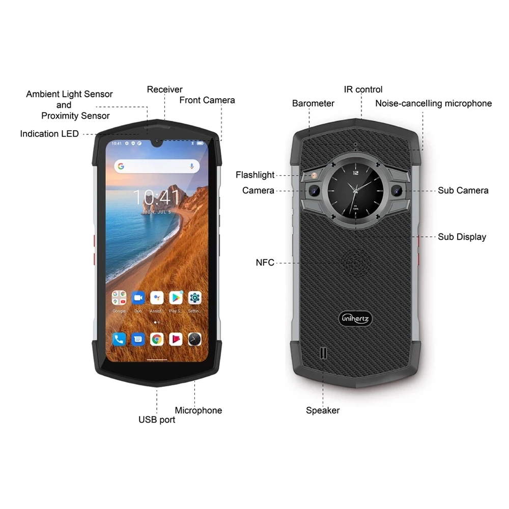 Unihertz TickTock 5G Rugged Waterproof Cellphones Dimensity 700 Octa Core Smartphone Android 11 Dual Screen Mobile Phone 6000mAh enlarge
