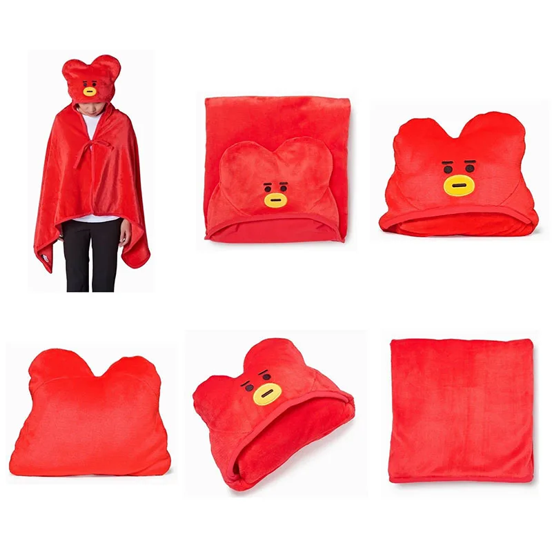 

Одеяло с капюшоном Kpop Bt21, 146 см х 80 см