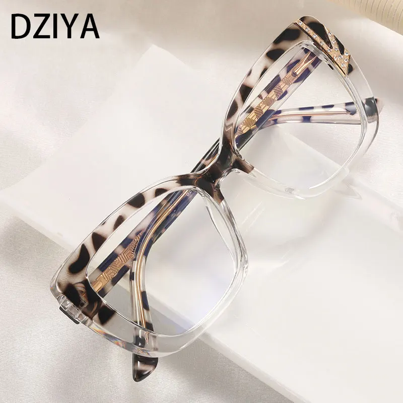 

TR90 Fashion Anti-Blu-Ray Women Eyewear Retro Myopia Eyeglasses Frame Trend Optical Computer Transparent Glasses 60846