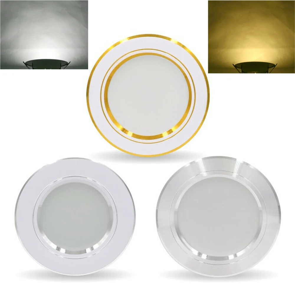 

Aoyuansea Встраиваемый светодиодный потолочный светильник 5W 9W 12W 15W 18W теплый/холодный белый