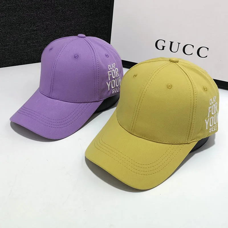 

New Women's Baseball Cap Spring and Summer Embroidery Letters Simple Peaked Caps Men's Autumn Couple Personality Fashion Sun Hat