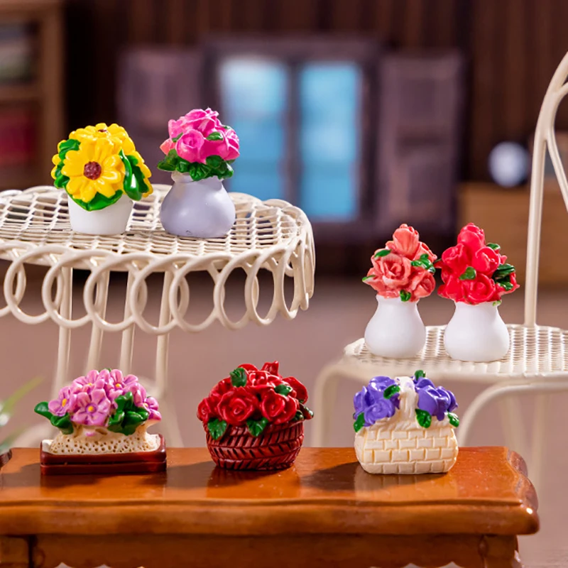 1 шт. настольное украшение для автомобиля 1/12 миниатюрное растение кукольного