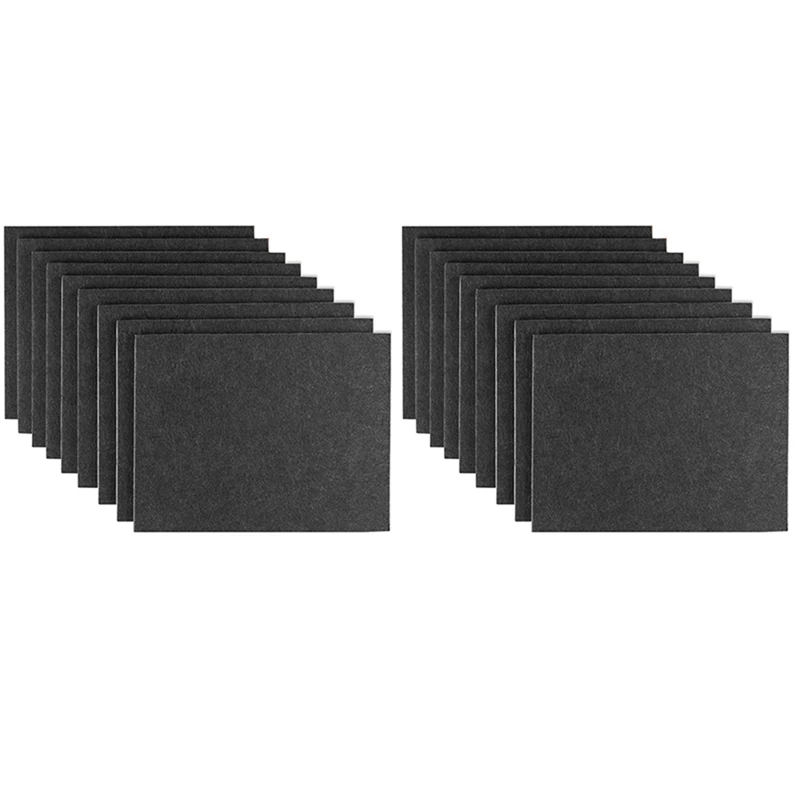 18 Pieces 8 Inch x 6 Inch x 1/5 Inch Furniture Felt Pads Self Adhesive, Cuttable Felt Chair Pads, Anti Scratch Floor