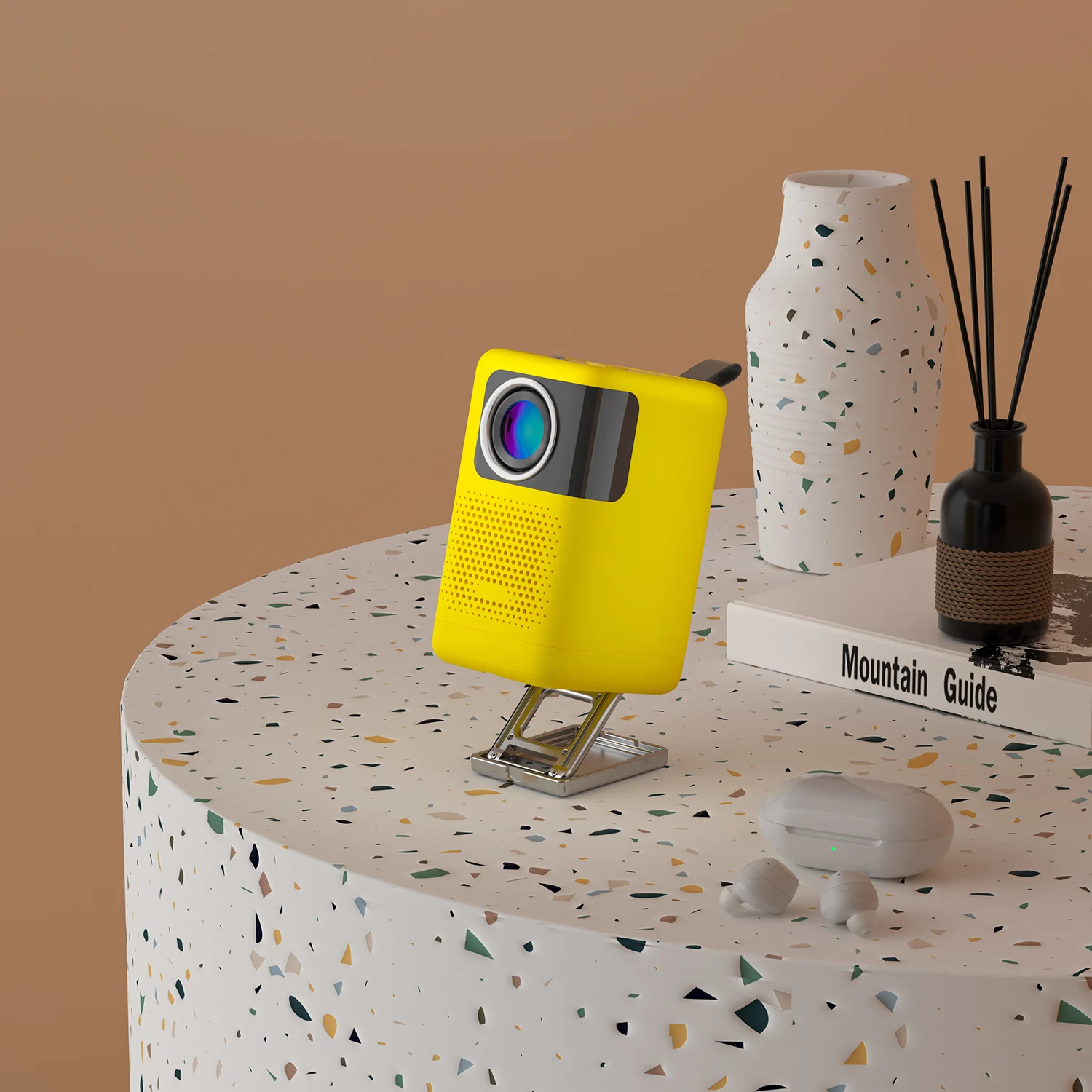 

Portable LED Projector adjustable on the same screen minimalist support multi-language