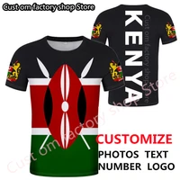 kenya t shirt diy free custom made name number ken t shirt nation flag ke swahili republic kenyan country print photo 0 clothing