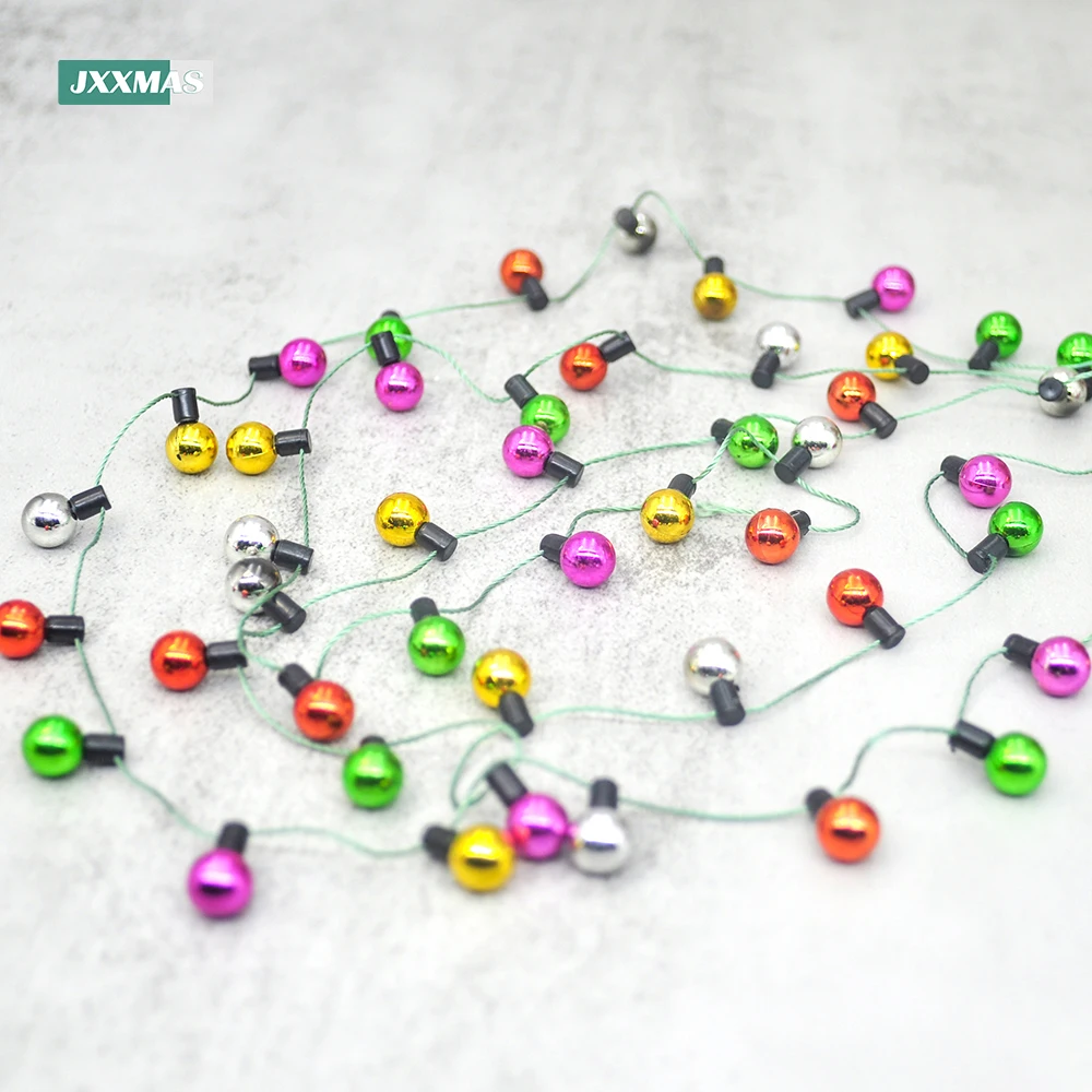 

5 Meters Christmas Garland DIY Small Bulbs String Ornaments No Electricity Colorful Xmas Tree Wedding Dollhouse Home Decorations