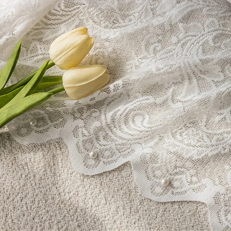 Вязаная крючком занавеска