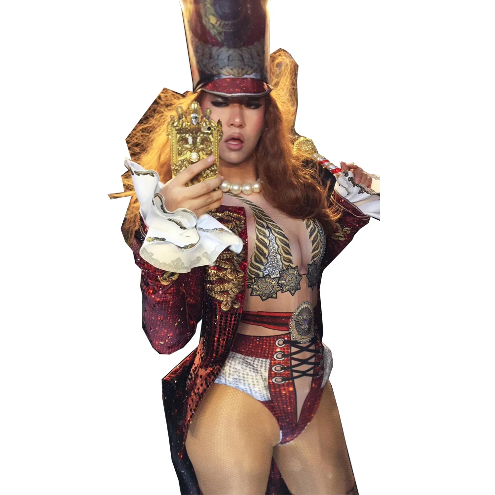 

Блестящие облегающие эластичные женские боди с бриллиантами, акробатическое трико, короткий пиджак с палочкой, костюм для выступления на с...