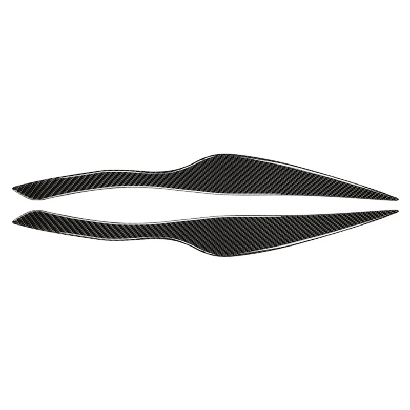 

Автомобильная наклейка из натурального углеродного волокна для передней фары, Обложка, отделка, наклейка для BMW- 3 серии E90 E92 E93, аксессуары