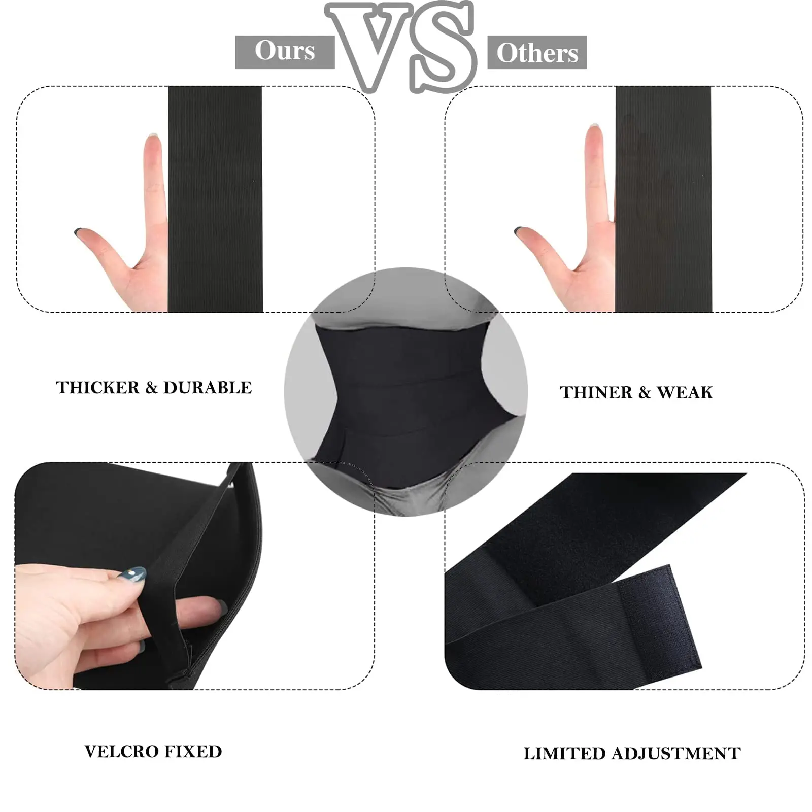 Waist Trainer Belt for Women Waist Bandage Wraps Tummy Sweat Wrap Plus Size Belly Body Shaper Workout Waist Trimmer Belt Daily