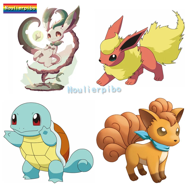 

Personality Anime Pokemon Car Stickers Pikachu Jeni Turtle Decals Car Motorcycle Supplies Laptop Piano Guitar Phone Vinyl Decals