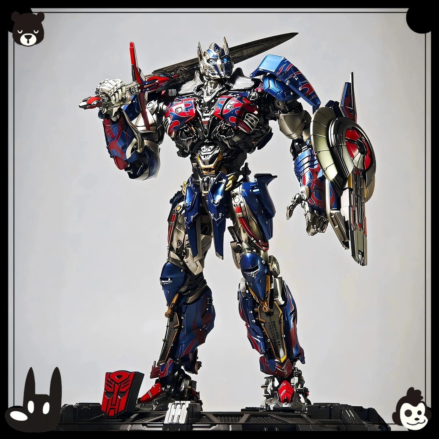 Фото Игрушки-трансформеры Spot YOLOPARK Last Knight Optimus Prime PRO, подвижная сборная модель робота-трансформера №2