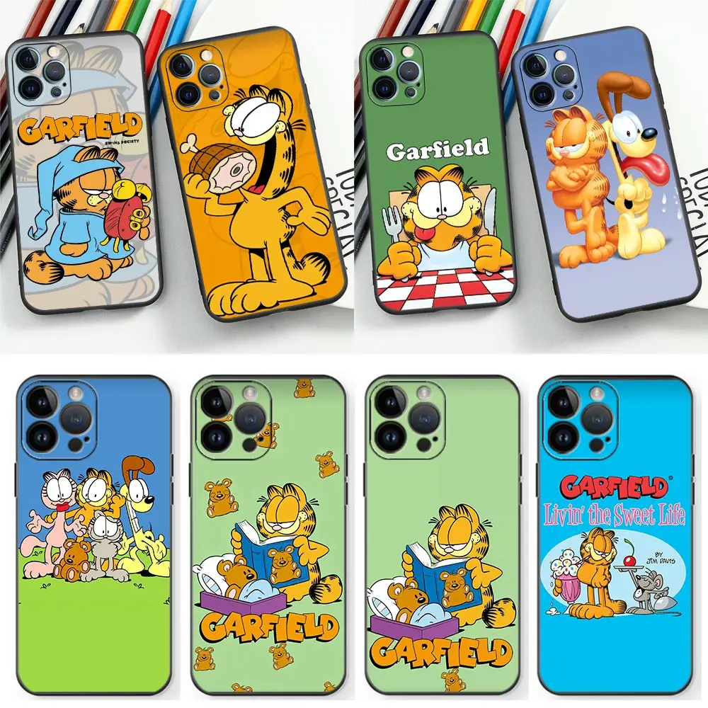 

Soft TPU Case For IPhone 14 11 12 13 PRO MAX Apple 6 7 6S 8 SE Plus X XR XS MAX 11 12 13 Silicone Funda Capa Disney Garfield