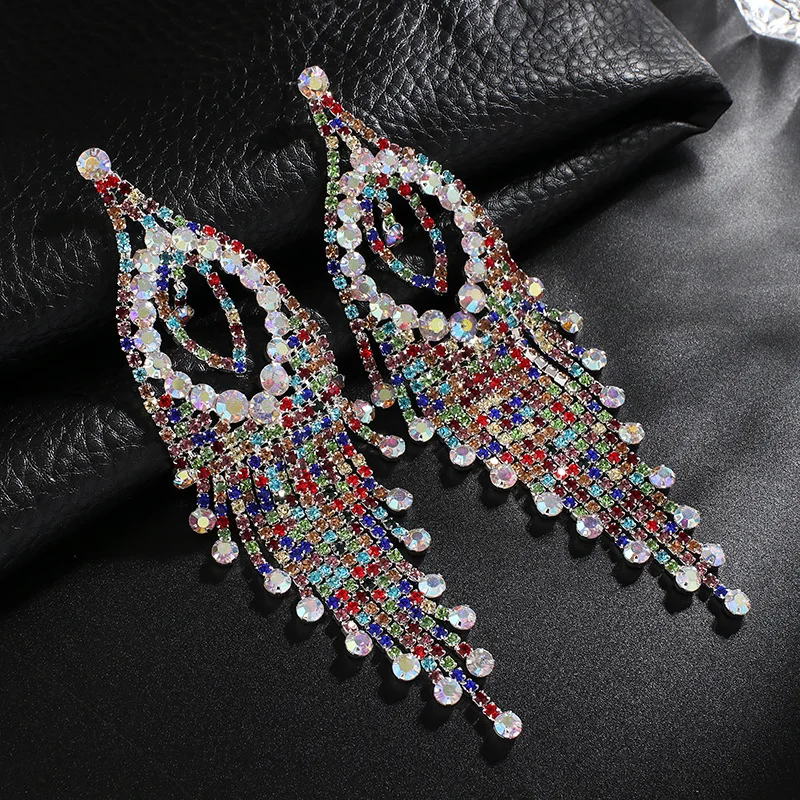 

2023 New European and American Creative Earrings Women's Long Tassel Earrings Bridal Earrings Accessories Wholesale