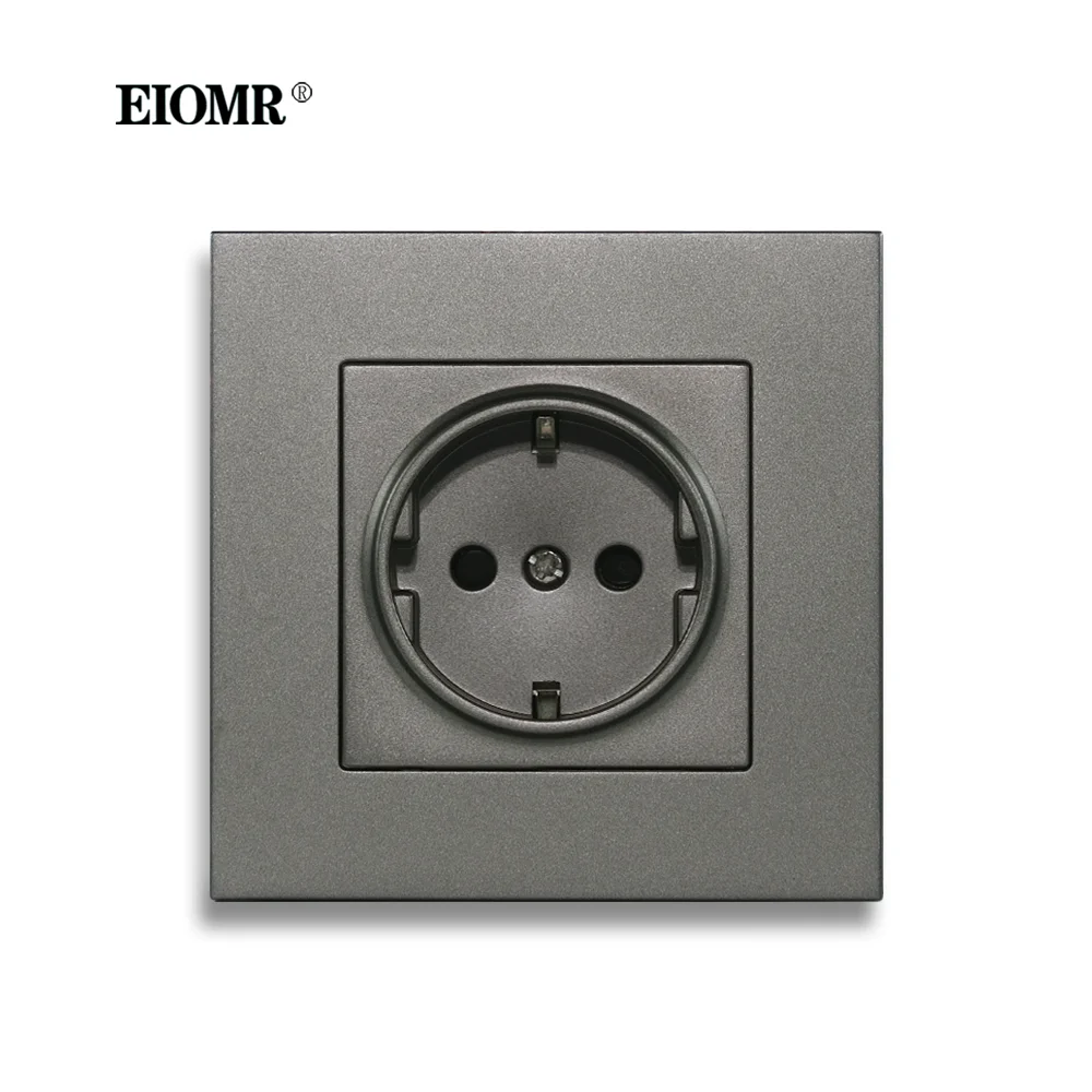 

Европейская розетка EIOMR 16 А переменного тока 250 В с безопасной дверью, стандартная наземная электрическая розетка 86 мм, огнестойкая настенная розетка из поликарбоната