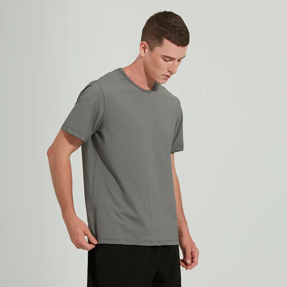 LuluMens Tennis Sports and Leisure Training and Exercise Golf Wear Men T-shirt Outdoor Jogging Gym Solid Women's Golf Clothing