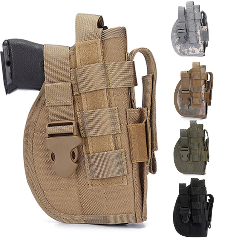 

Tactical Molle Gun Holster Pistol Airsoft Shooting Revolver Hunting Magzine Compact Pouches Military Holster For Glock 17 19