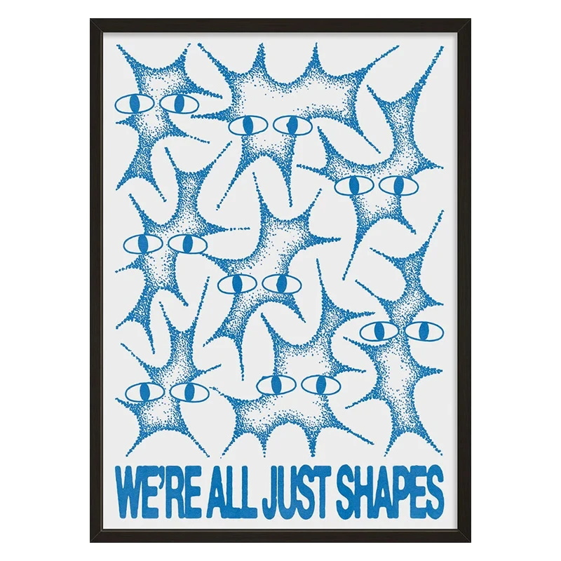 

Абстрактный постер лабиринт на холсте