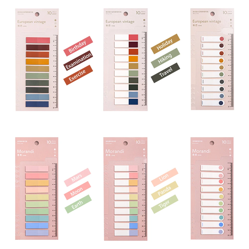 

200 Sheets/pack Colorful Sticky Notes Memo Pad Label Note Bookmarks Notepad School Office Student Stationery Supplies