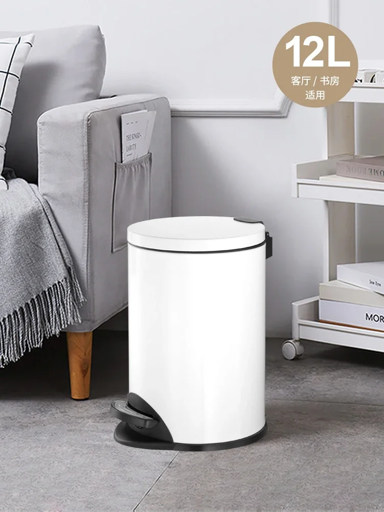 Мусорная корзина из нержавеющей стали под заказ простой и современный с крышкой