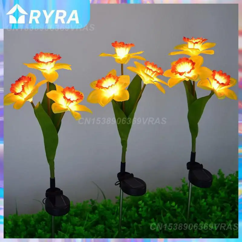 

Напольная Лампа, поликремниевая, на солнечной энергии, искусственный фонарь, наружное освещение, яркая искусственная Цветочная подсветка